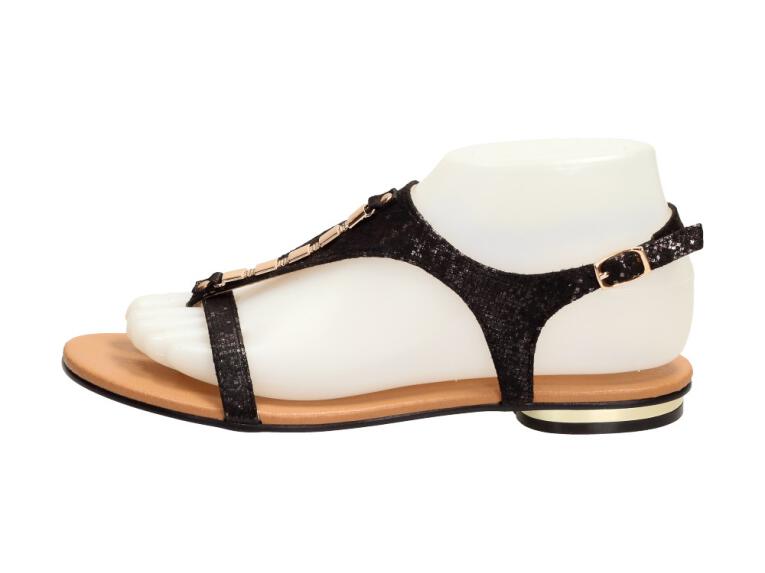 Czarne sandały, japonki damskie VINCEZA 17128