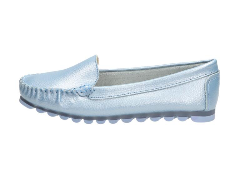 Skórzane mokasyny damskie Filippo Dp130 Blue