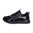 Czarne półbuty damskie, sneakersy skórzane FILIPPO DP3149/21