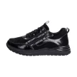 Czarne półbuty damskie, sneakersy skórzane FILIPPO DP3149/21