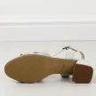 Szare sandały damskie na obcasie Sergio Leone sk894