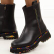 Czarne skórzane botki damskie T.Sokolski Z25-84