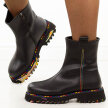 Czarne skórzane botki damskie T.Sokolski Z25-84