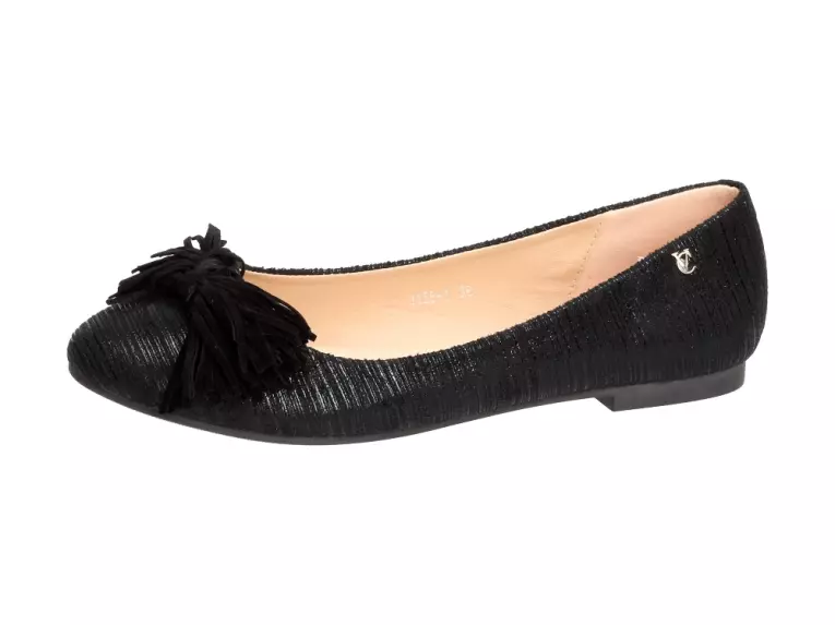 Czarne baleriny, buty damskie Vices 1158-1