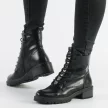 Czarne trapery damskie botki VINCEZA 10662 PU