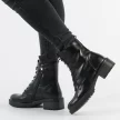 Czarne trapery damskie botki VINCEZA 10662 PU