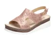 Złote sandały, buty damskie Sabatina 17603