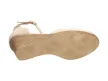 Beżowe POLSKIE sandały damskie SUZANA 2219C