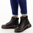 Czarne skórzane botki damskie Filippo Dbt7128/25