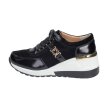 Sneakersy damskie S.BARSKI 94865 BK/WT SKÓRA