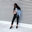Sneakersy damskie S.BARSKI 94865 BK/WT SKÓRA