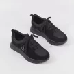 Czarne zamszowe sneakersy damskie na platformie VINCEZA 10924