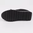 Czarne zamszowe sneakersy damskie na platformie VINCEZA 10924