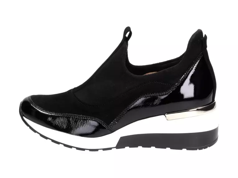 Czarne sportowe Polskie buty damskie Aga 6937