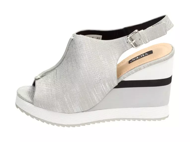 Szare sandały, buty damskie Vices 1208-5