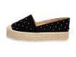 Czarne espadryle damskie S.BARSKI RS-16