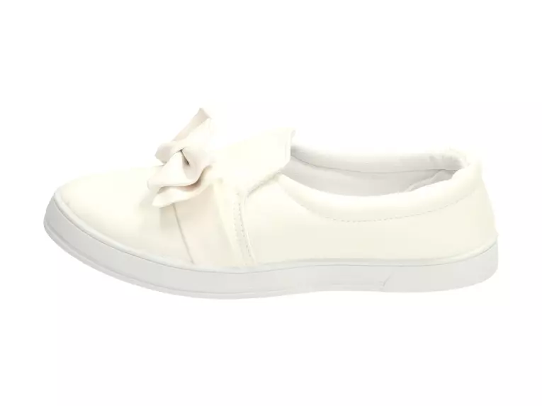 Slip On Białe tenisówki damskie Balada B781-41