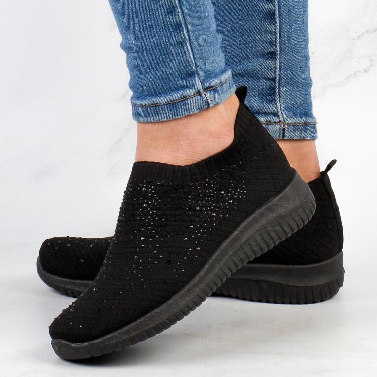 Czarne sportowe buty damskie POTOCKI 16026