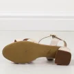 Beżowe sandały damskie na obcasie Sergio Leone sk894