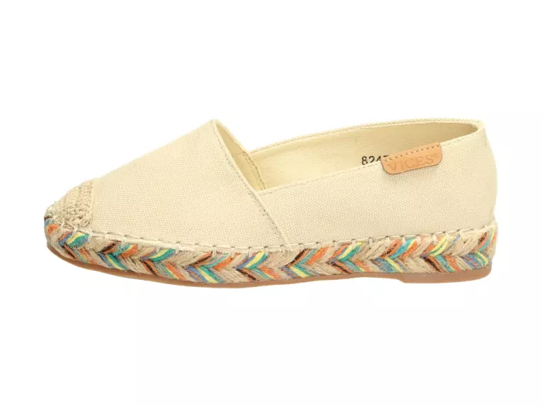 Beżowe espadryle, buty damskie Vices 8247-14