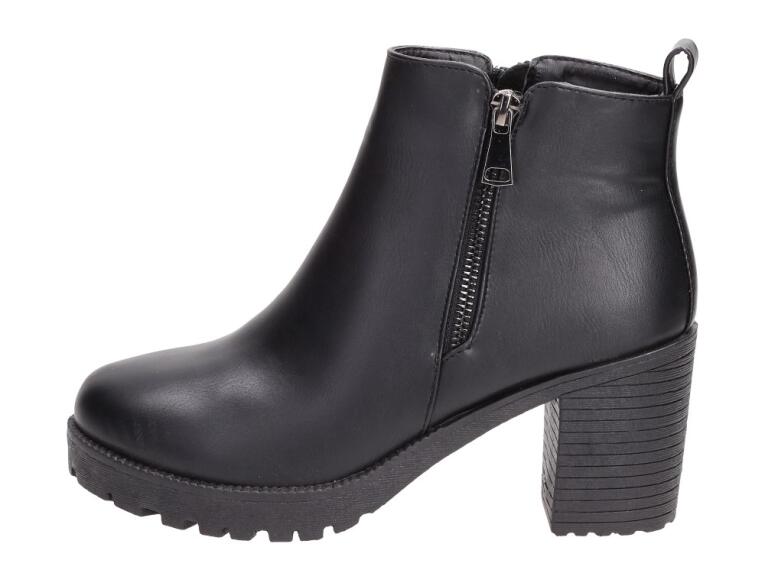 Czarne botki damskie na słupku Vices 6030-1