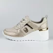 Beżowe skórzane sneakersy damskie S.BARSKI 29589