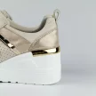 Beżowe skórzane sneakersy damskie S.BARSKI 29589