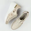 Beżowe skórzane sneakersy damskie S.BARSKI 29589
