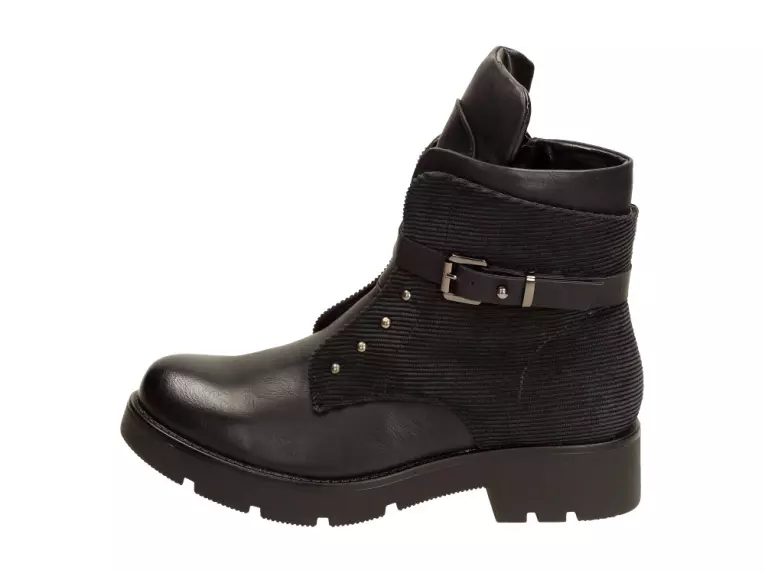 Czarne botki damskie Vesuvio Bp51