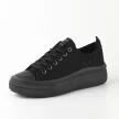Czarne tekstylne trampki damskie na platformie LEE COOPER 1624L