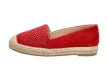 Czerwone espadryle damskie S.Barski Rs-c74