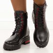 Czarne skórzane botki damskie Filippo Dbt6601/25
