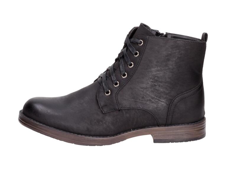 Czarne botki męskie, buty NAzimę Nowacki 39614