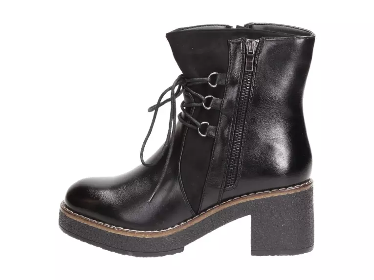 Czarne botki damskie Sabatina Dm19-122 Pn