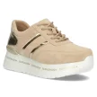 Beżowe skórzane sneakersy damskie FILIPPO DP3689/22