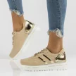 Beżowe skórzane sneakersy damskie FILIPPO DP3689/22