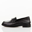 Czarne skórzane mokasyny damskie Vinceza 18112