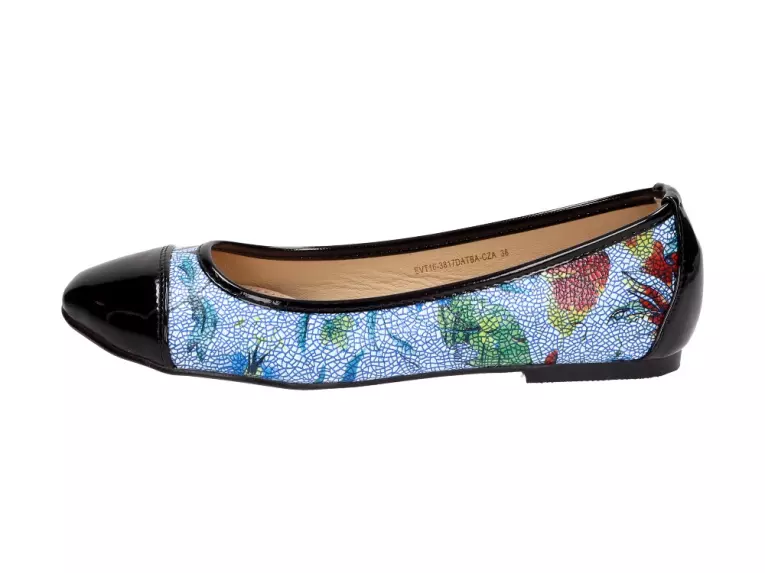 Czarne baleriny, buty damskie Vinceza 3817