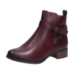 Bordowe botki damskie SABATINA DM21-21