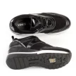 Czarne sneakersy, półbuty damskie na koturnie VINCEZA 10743
