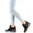 Czarne sneakersy, półbuty damskie na koturnie VINCEZA 10743
