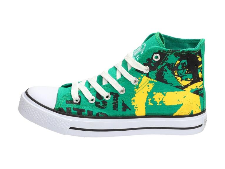 Markowe zielone trampki New Age 082 Gn
