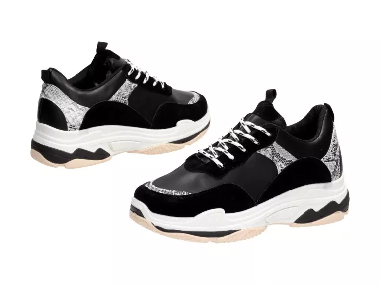 Sportowe sneakersy damskie Kylie Crazy 701 Bk