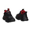 Czarne sportowe buty dziecięce AMERICAN CLUB BD14/21 BK/RD
