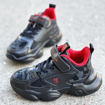 Czarne sportowe buty dziecięce American Club Bd14/21 Bk/rd