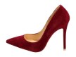 Bordowe szpilki damskie Vices 5438-42 Zamszowe