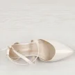 Perłowe sandały damskie na obcasie z zakrytymi palcami i pietą Sergio Leone Sk830