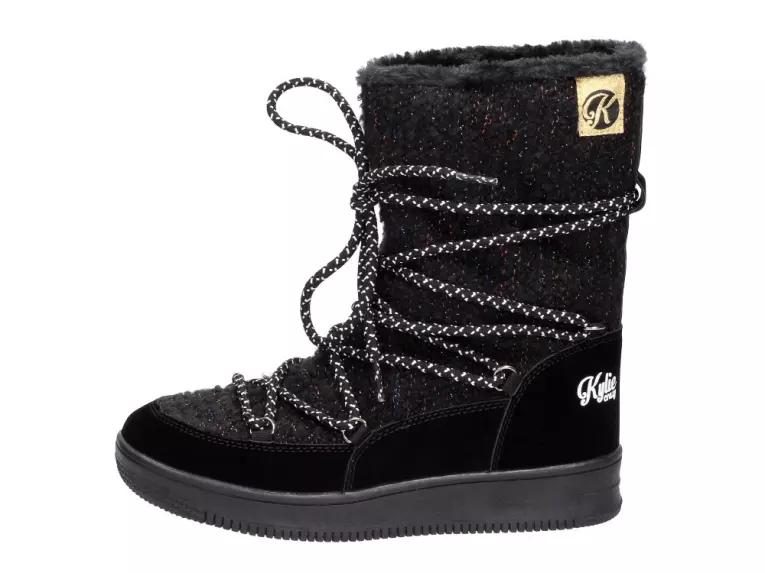 Ciepłe śniegowce damskie Kylie Crazy 501 Negro