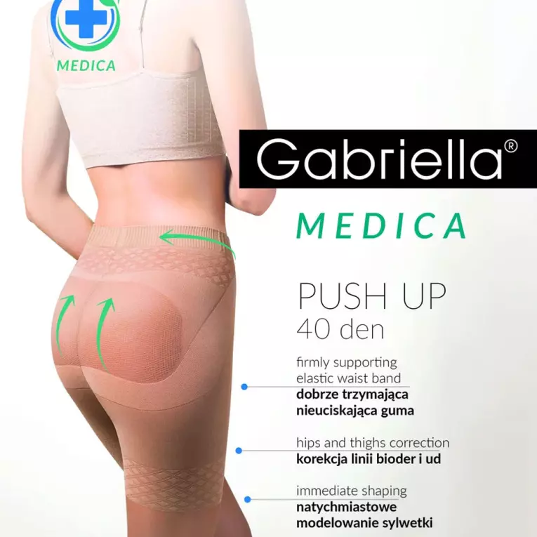 Rajstopy Gabriella Push Up 40 den neutro