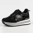 Czarne sneakersy damskie na platformie POTOCKI 12025